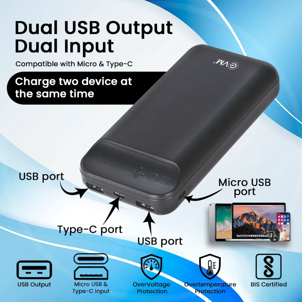 EVM Power Bank 20000 mAh EnCharge+ (P0203) view 3